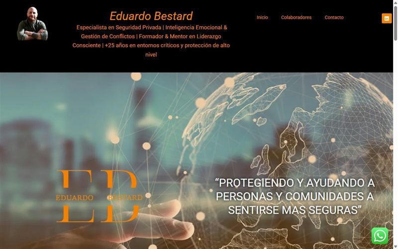 Web personal del consultor de seguridad Eduardo Bestard