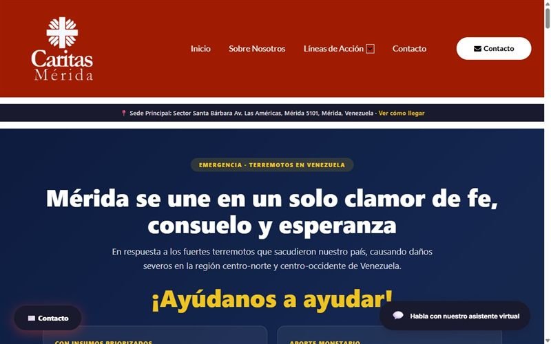 Portal de Cáritas Mérida Venezuela
