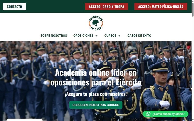 Academia online Patronato en Casa